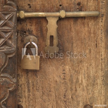 Picture of A padlocked door in Kenya Africa